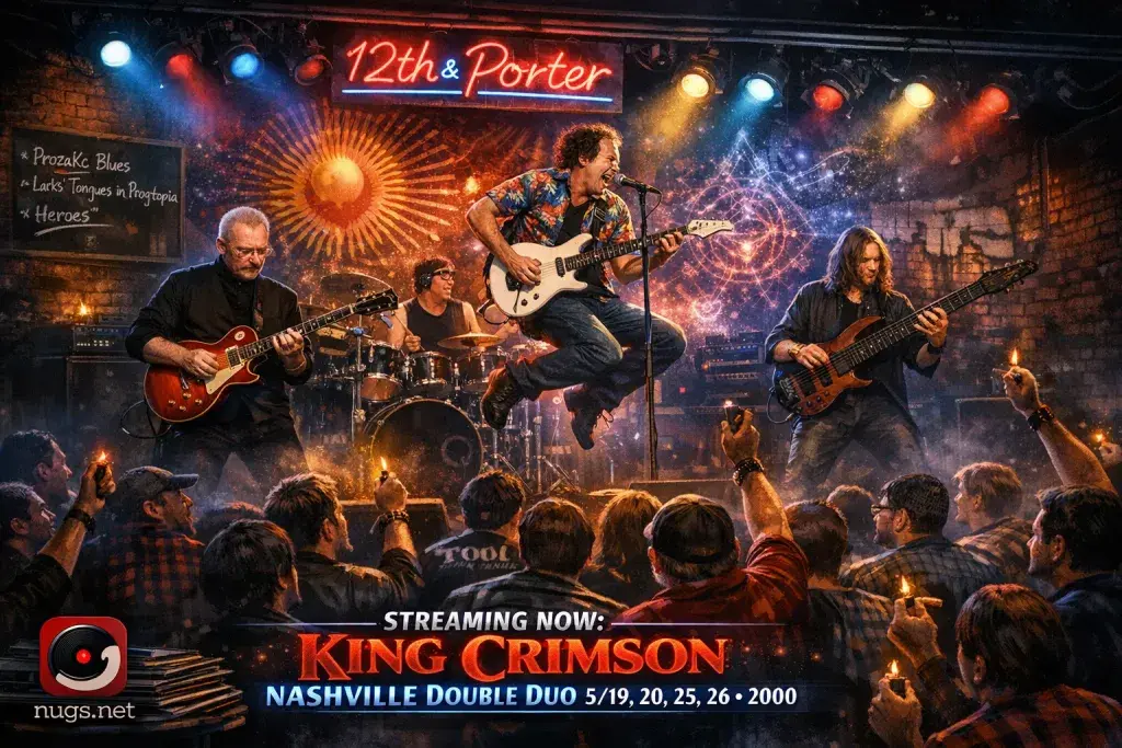 King Crimson Streams Rare Double Duo Shows from Nashville's 12th & Porter