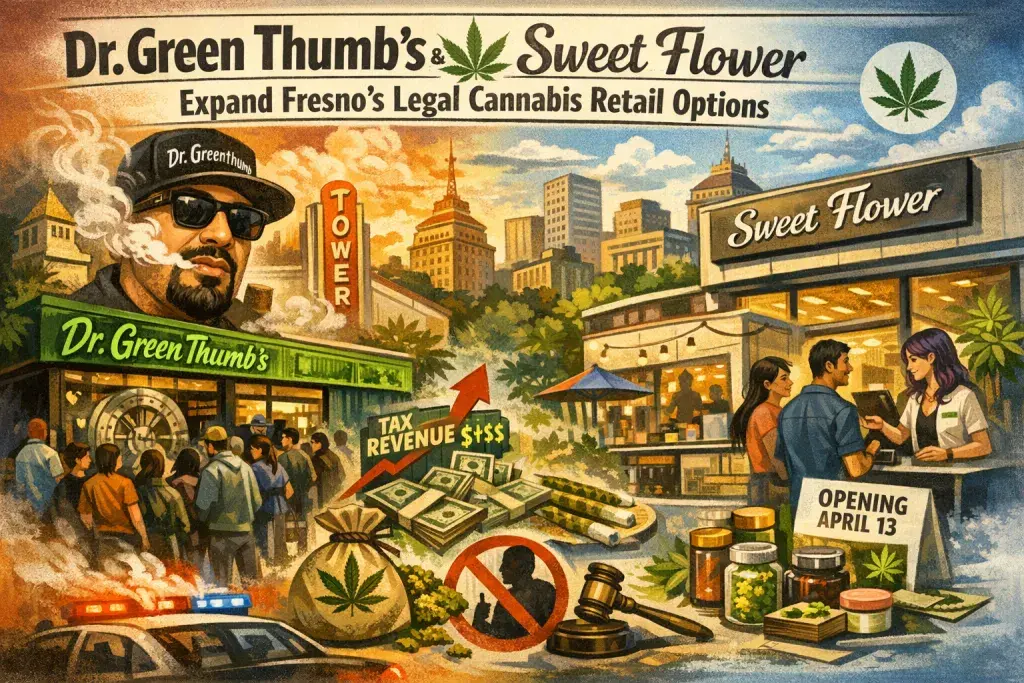 Dr. Green Thumb's and Sweet Flower Expand Fresno's Legal Cannabis Retail Options