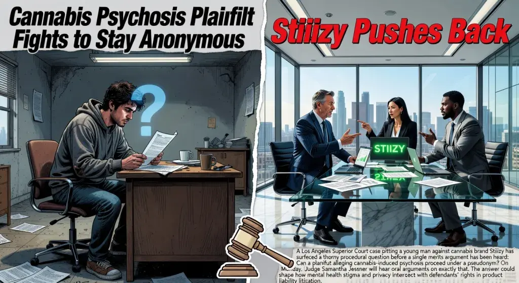 Cannabis Psychosis Plaintiff Fights to Stay Anonymous; Stiiizy Pushes Back