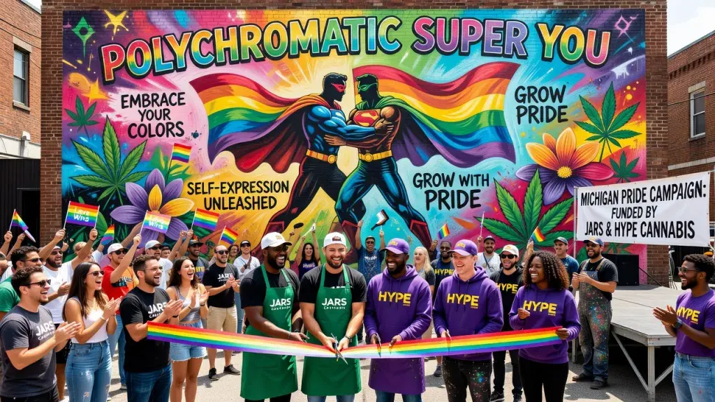 Two Michigan Dispensary Brands Fund Public Mural for Pride Campaign