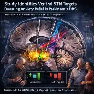 Study Identifies Ventral STN Targets Boosting Anxiety Relief in Parkinson's DBS