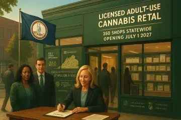 Virginia Opens a Regulated Cannabis Retail Market, Setting a July 2027 Launch